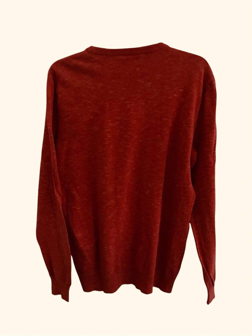 J. Crew Men’s Heathered Crimson Crewneck Sweater Size M